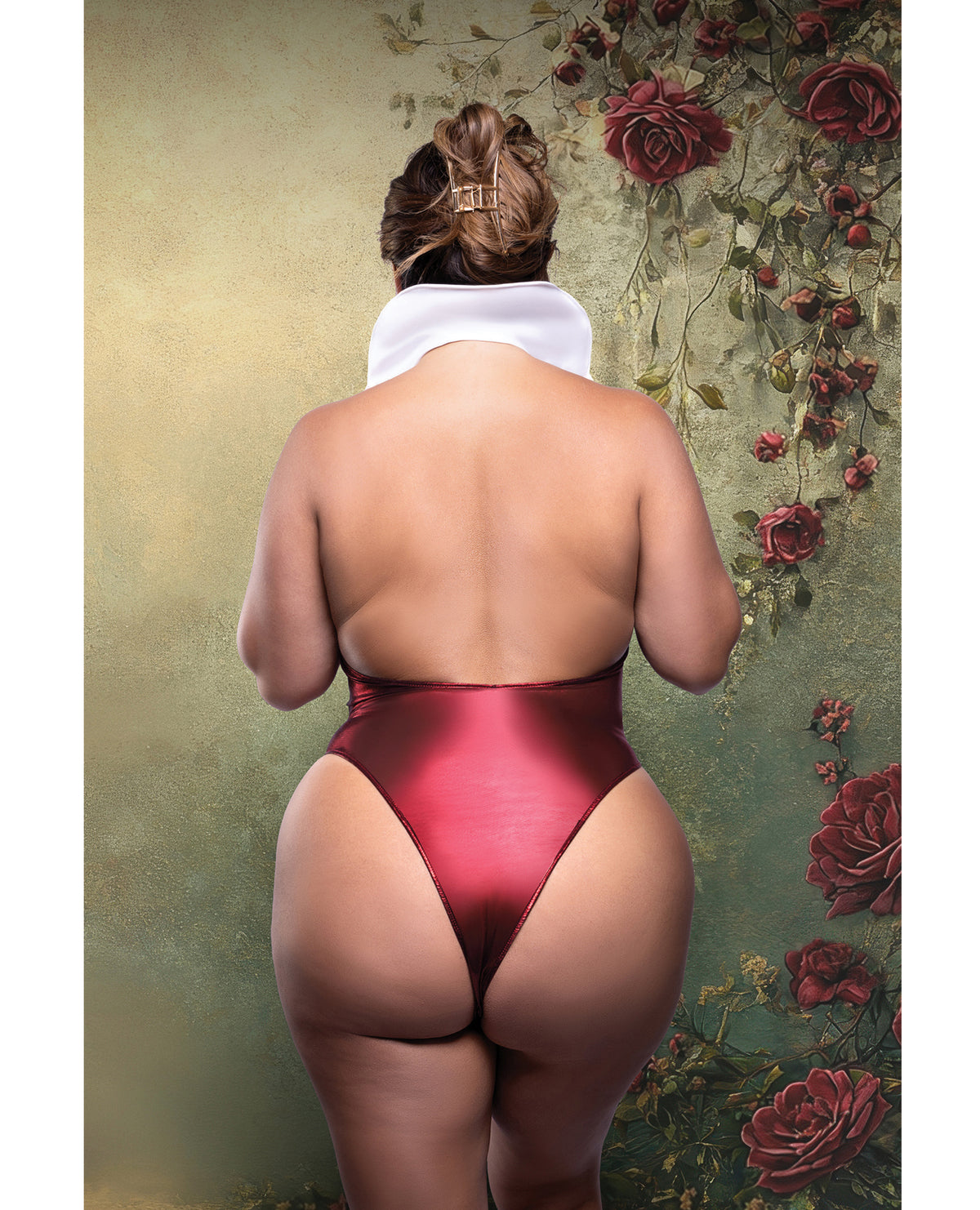 Plus Size Sexy Red Vampire Teddy Halloween Costume – Vamped, Photo 2, 1X/2X–3X/4X Curve Model