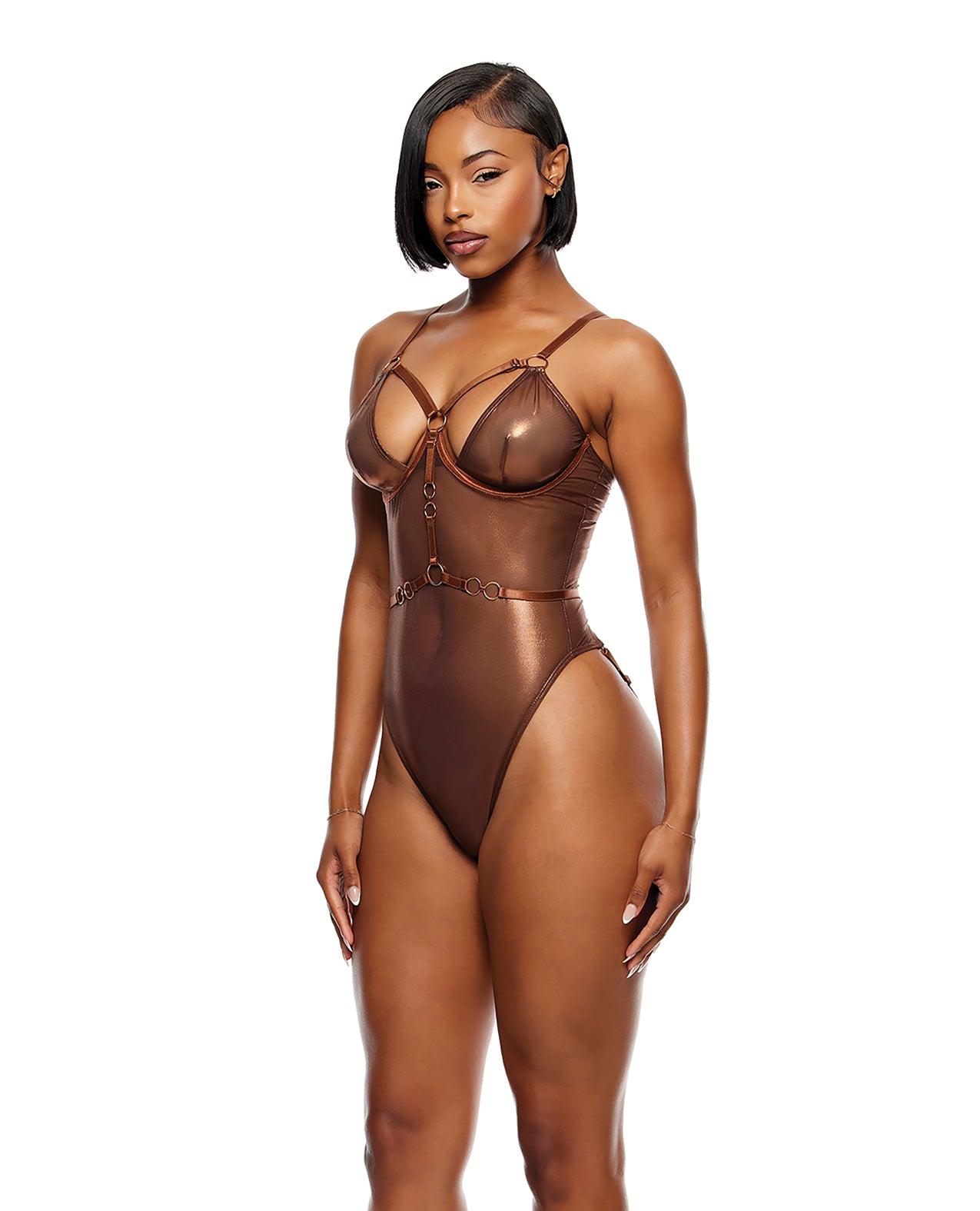 Liquid Metal Metallic Mesh Teddy - Copper - additional view