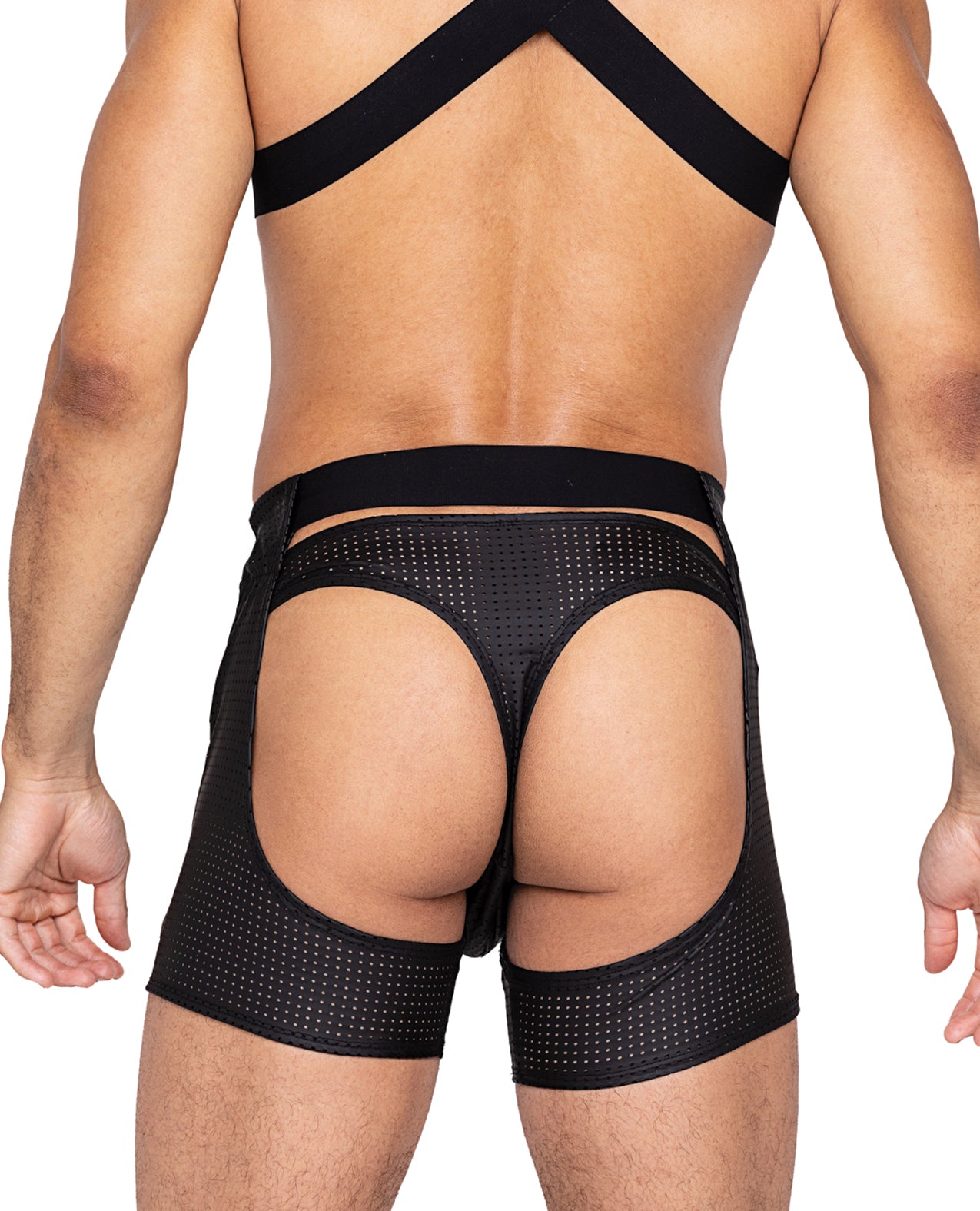 Master Chaps with Rear Cut Out - Black - additional view