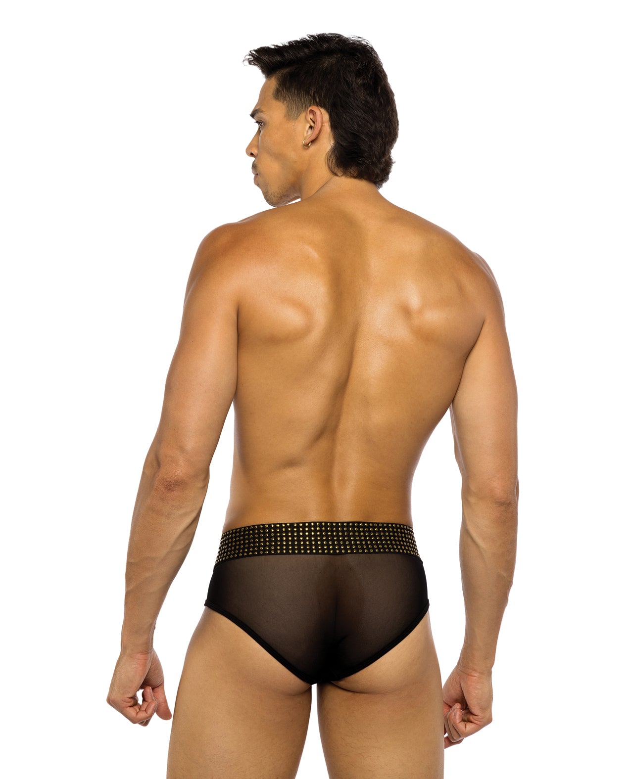 Sacred Heart Studded Waistband Briefs - Black - additional view
