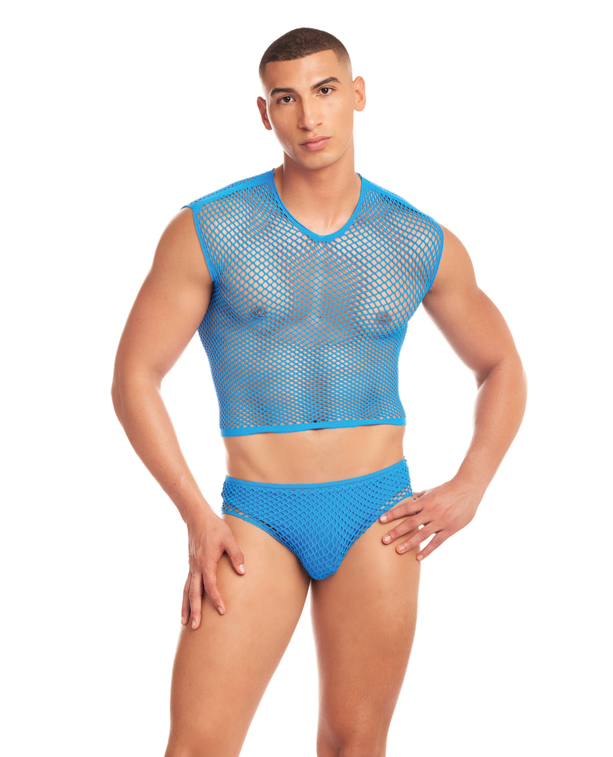 Rainbow Party Net-Flex Large Mesh 3 pc Set w/Thong