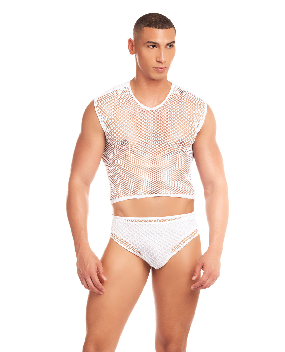 Rainbow Party Net-Flex Large Mesh 3 pc Set w/Thong