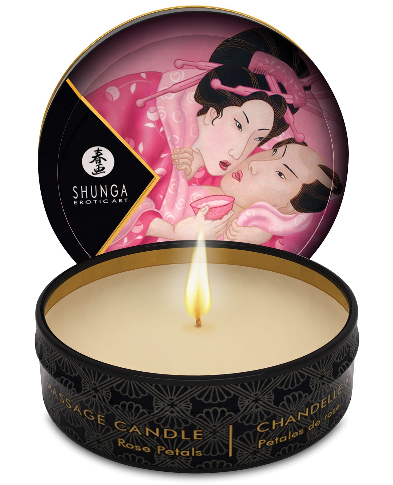Shunga Aphrodisia Massage Candle - Roses