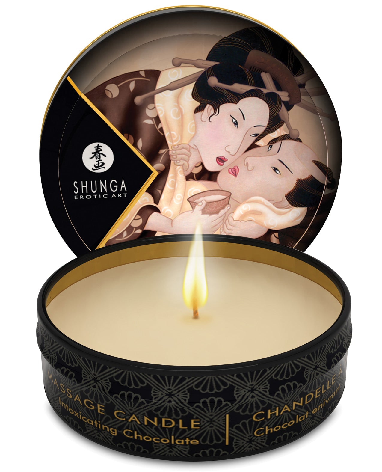 Shunga Excitation Massage Candle - Intoxicating Chocolate