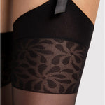 Alternate view of the Adora black 8 denier stockings
