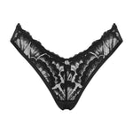A supplementary image of the Alessya black high-waist lace panties