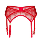 A further look at the Aliosa red lace garter belt