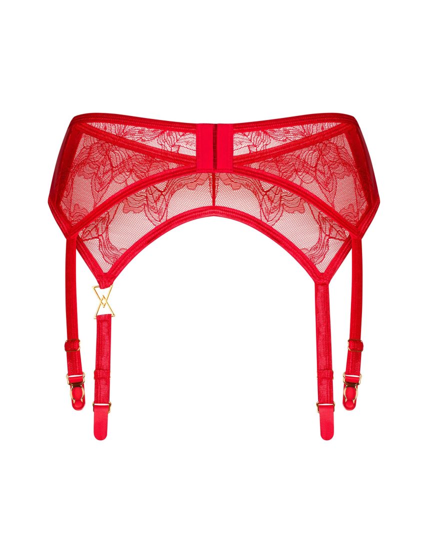 A further look at the Aliosa red lace garter belt