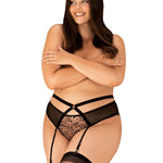 A further look at the Allunes black open garter belt