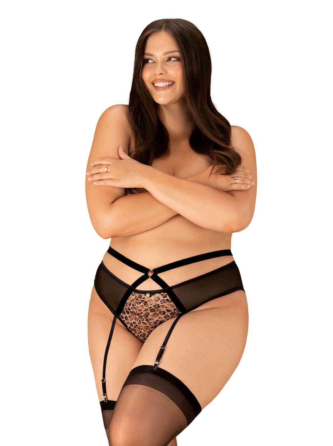 A further look at the Allunes black open garter belt