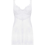 One more view of the Amor Blanco white lace chemise and thong