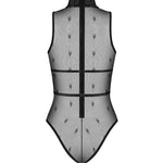 Anniverse Special black teddy and harness with adjustable harness straps