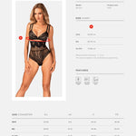 The Arienna black mesh bra, shown in an alternate image