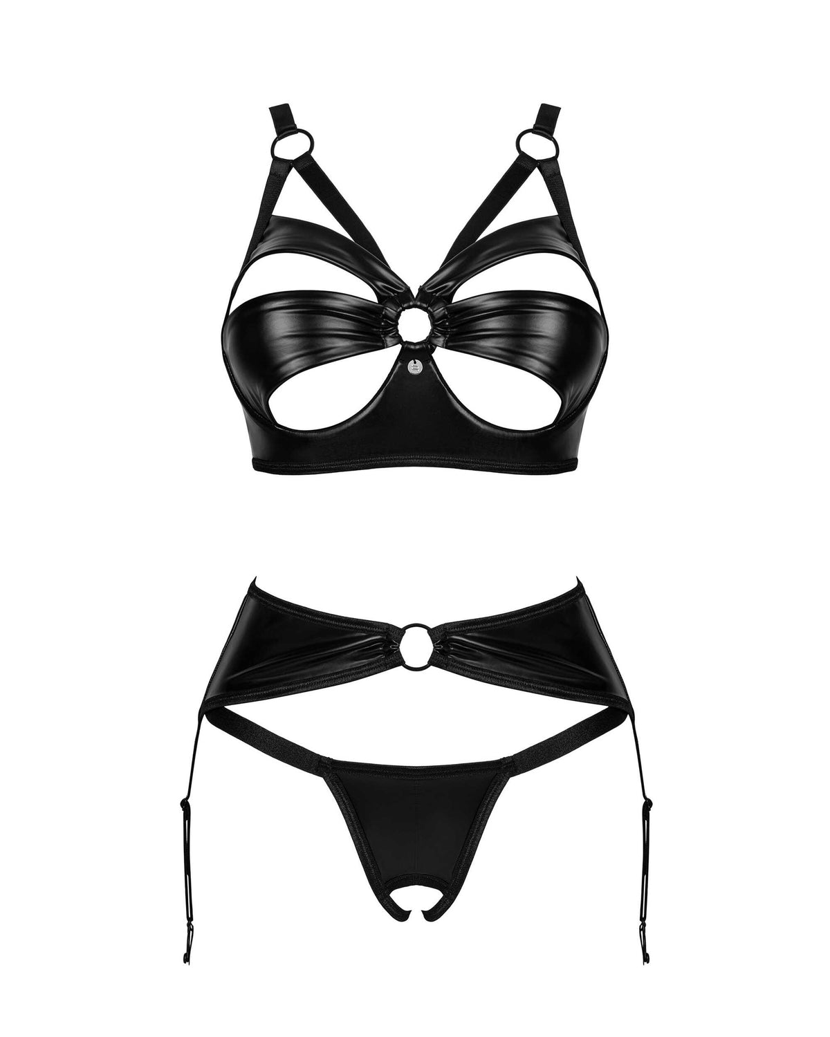 A further look at the Armares black glossy crotchless set