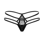 The Arrowel black lace panties, seen from a different angle