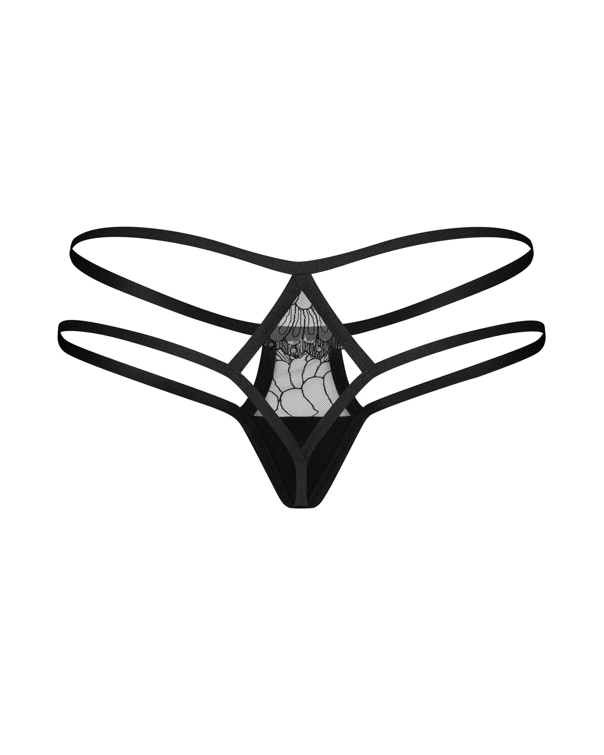 The Arrowel black lace panties, seen from a different angle