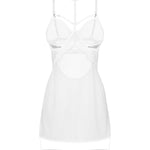 An additional view of the Arrowel white sheer chemise