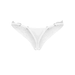 One more view of the Arrowel white translucent crotchless thong