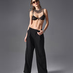 Another angle of the Aurorium black mesh half-bra
