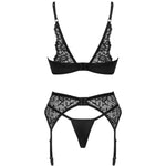 The Bellastia black three-piece set, seen from a different angle