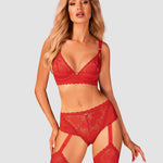 The Belovya red underwired bra, shown in an alternate image