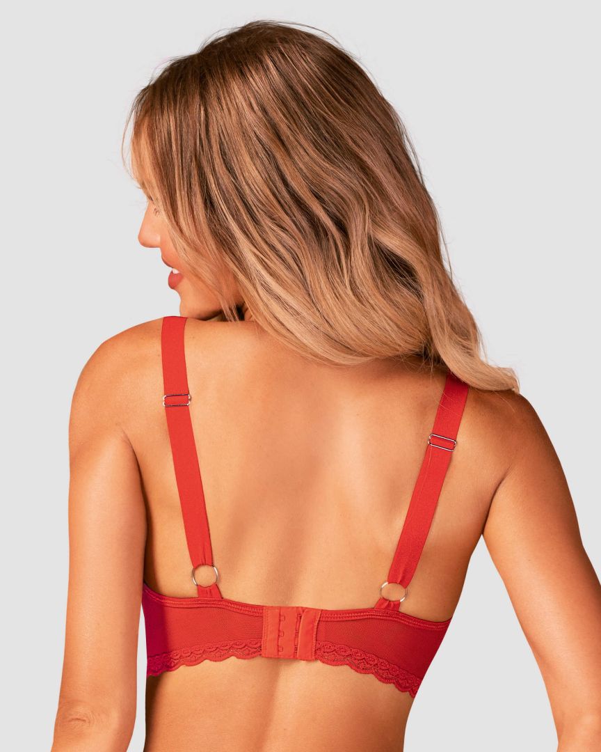 One more view of the Belovya red underwired bra