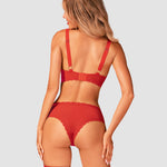 A supplementary image of the Belovya red underwired bra