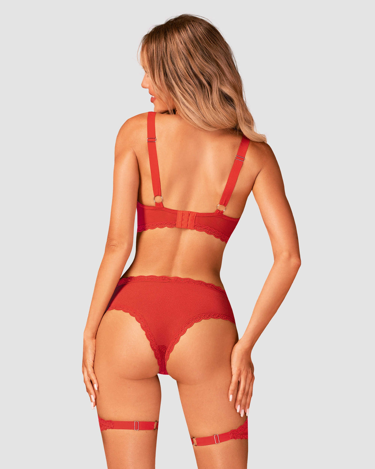 A supplementary image of the Belovya red underwired bra