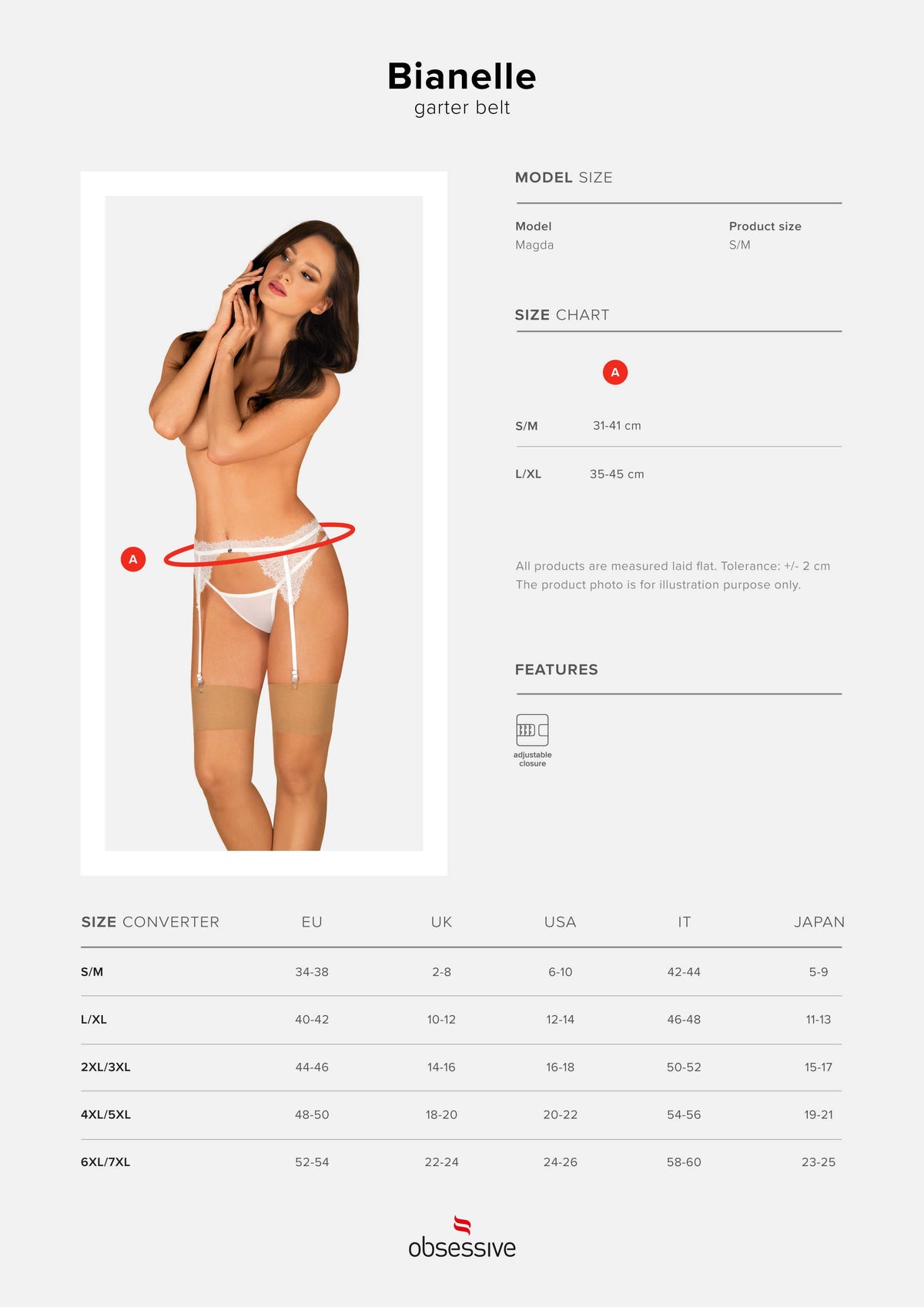 A different perspective on the Bianelle white lace garter belt