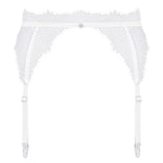 The Bianelle white lace garter belt in an additional gallery image