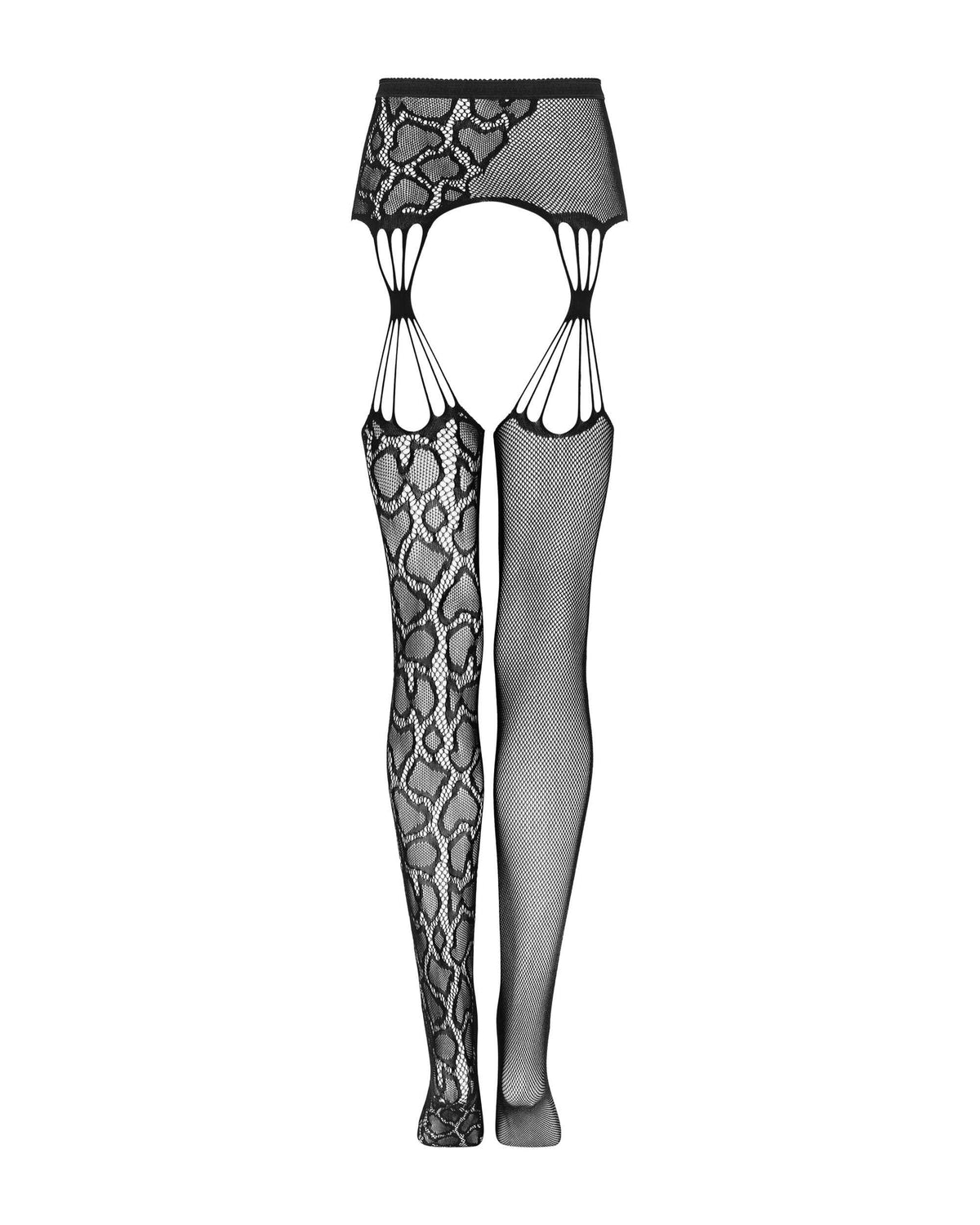 A different perspective on the black animal pattern stockings