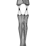 The black animal pattern stockings in an additional gallery image