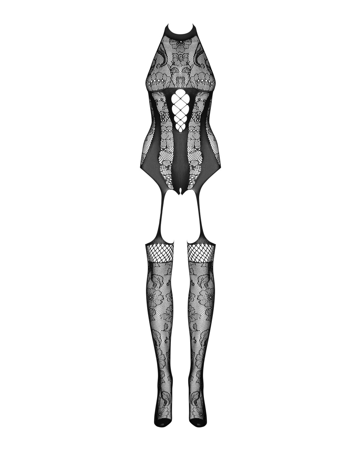 The black botanical bodystocking, seen from a different angle