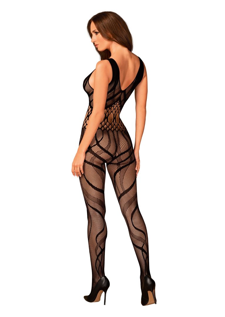 A further look at the black cutout knit bodystocking