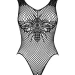 A further look at the black cutout knit teddy