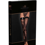 A further look at the black flocked tulle stockings