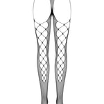 The black knitted tights, seen from a different angle