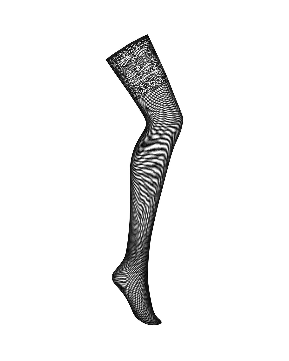 One more view of the black lace insert stockings