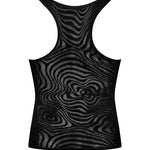The black men's tank top, shown in an alternate image