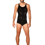A further look at the black men's tank top