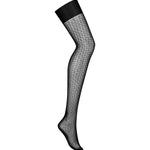 One more view of the black motif mesh stockings