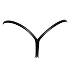An additional view of the black powerwetlook panty