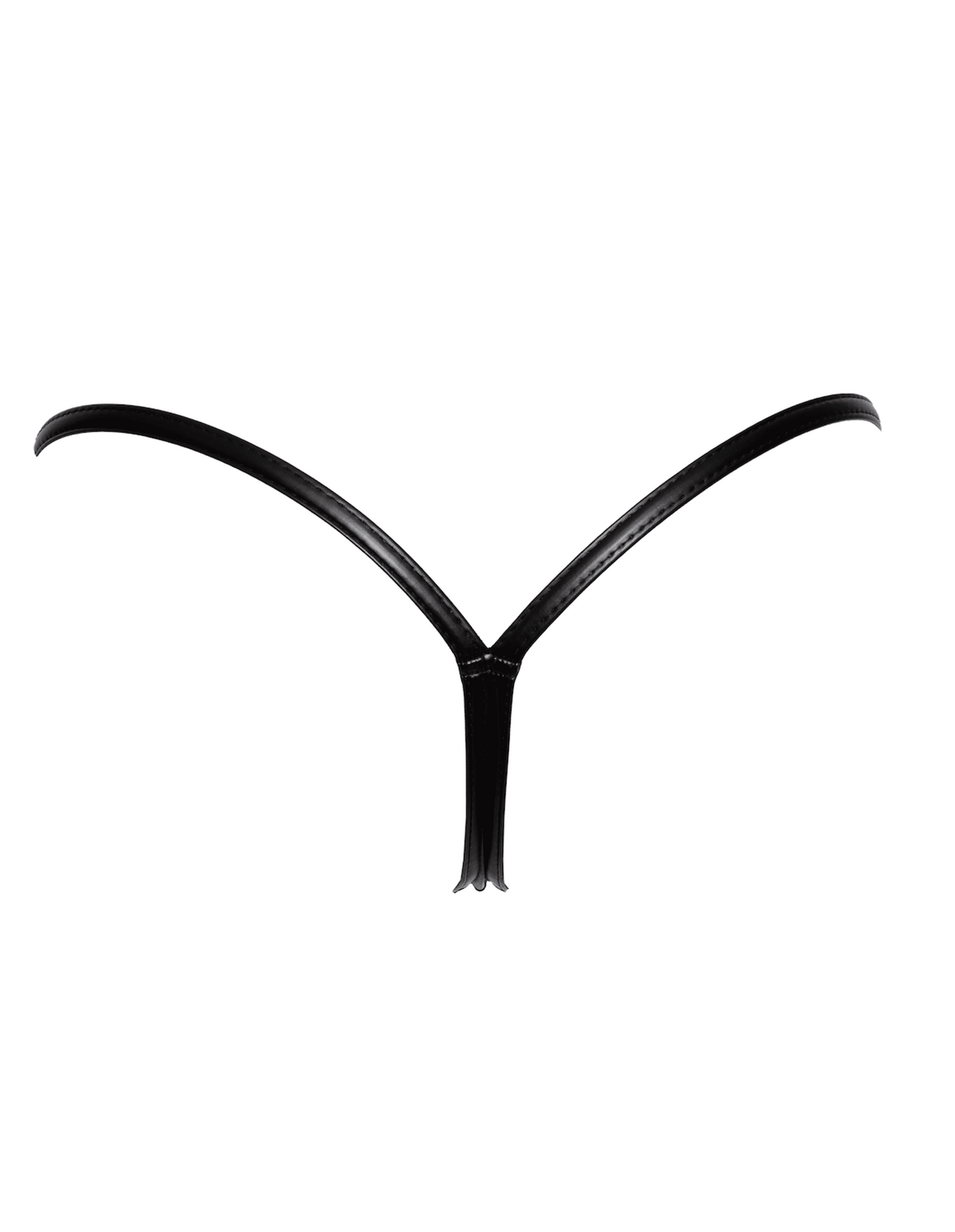 An additional view of the black powerwetlook panty