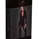 The black PVC overall, seen from a different angle