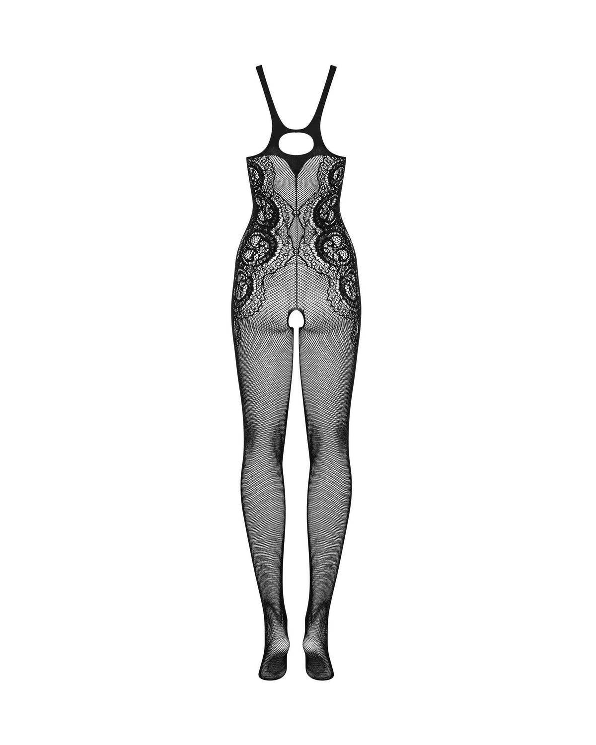 One more view of the black sculpting geometric bodystocking