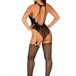 The black see-through bodystocking seen from another angle