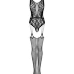 The black see-through bodystocking, seen from a different angle