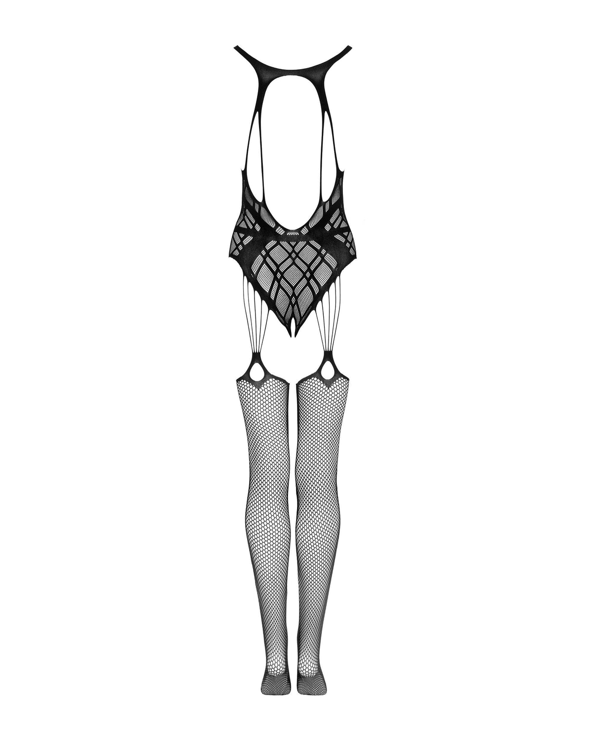 One more view of the black see-through bodystocking