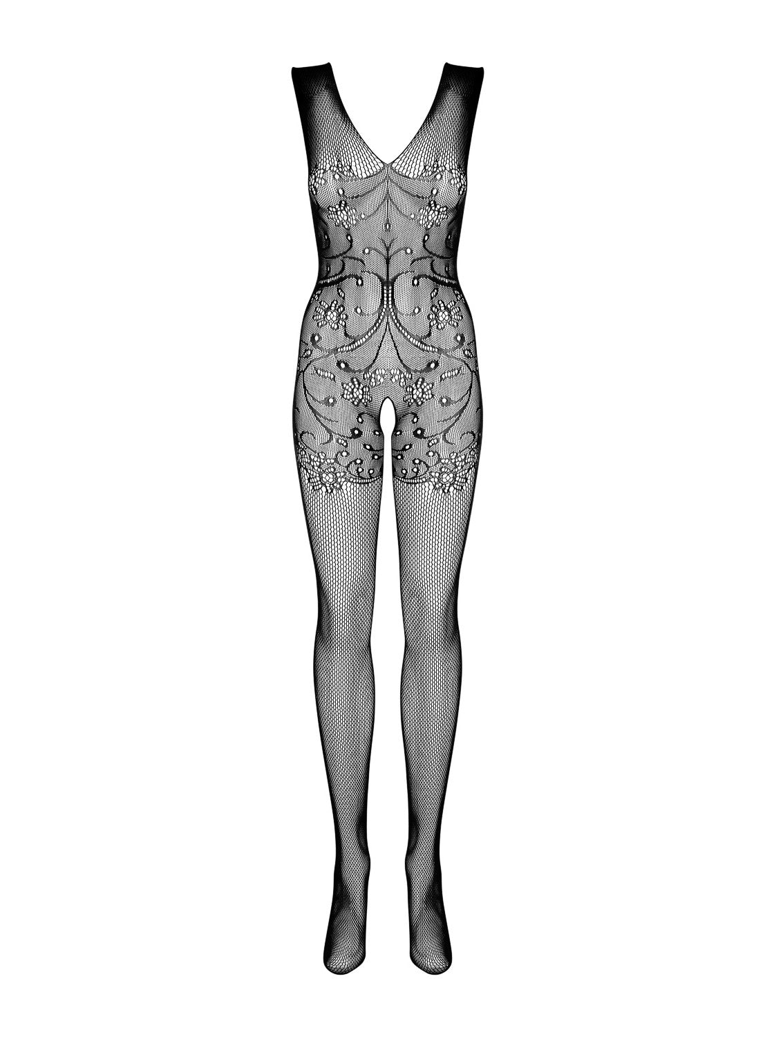 A further look at the black sheer knit bodystocking