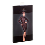 A further look at the black tulle midi dress